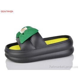 Шльопанці жіночі полегшені Літо 8508black (8 пар р.35-40) "QQ&Панда" недорого оптом від прямого постачальника
