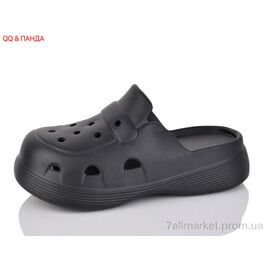 Крокси жіночі літні Літо 2218 black (8 пар р.36-41) "QQ&Панда" недорого оптом від прямого постачальника