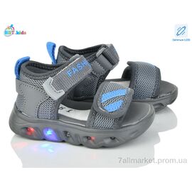 Фотография Сандалии детские летние Лето L616-1-1 LED (8 пар р.21-26) "BBT" недорого оптом от прямого поставщика