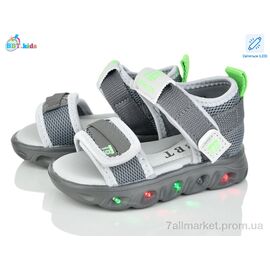 Фотография Сандалии детские летние Лето L606-1-1 LED (8 пар р.21-26) "BBT" недорого оптом от прямого поставщика
