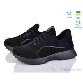 Фотография Кроссовки женские модные Весна/осень 43 black-S (6 пар р.36-41) "Royal-shoes" недорого оптом от прямого поставщика