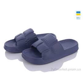 Шльопанці жіночі полегшені Літо Крок C95 т.синій (6 пар р.36-41) "Vladimir" недорого оптом від прямого постачальника