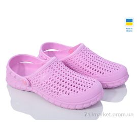 Крокси жіночі літні Літо Крок С62 м'який св.бузковий (6 пар р.36-41) "Vladimir" недорого оптом від прямого постачальника