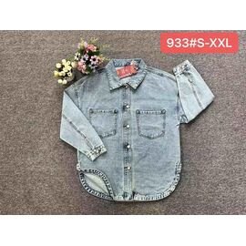 Фотография Рубашка женская 933 grey р.S-2XL "Vanver" недорого оптом от прямого поставщика