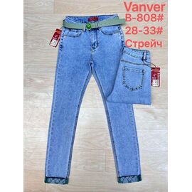 Фотография Джинсы женские B808 blue р.28-33 "Vanver" недорого оптом от прямого поставщика