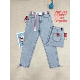 Фотография Джинсы женские B81997 grey р.28-33 "Vanver" недорого оптом от прямого поставщика