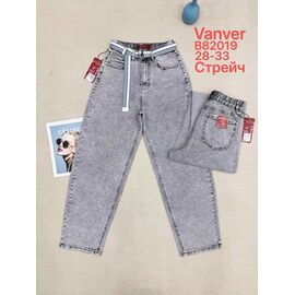 Фотография Джинсы женские B82019 grey р.28-33 "Vanver" недорого оптом от прямого поставщика