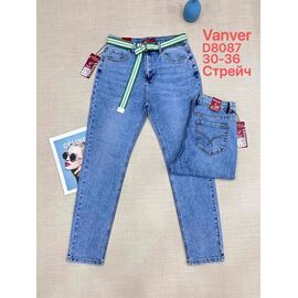 Фотография Джинсы женские D8087 blue р.30-36 "Vanver" недорого оптом от прямого поставщика