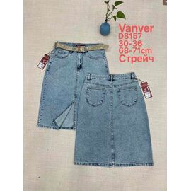 Спідниця жіноча D8157 blue р.30-36 "Vanver" недорого оптом від прямого постачальника