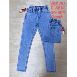 Фотография Джинсы женские D851 blue р.30-36 "Vanver" недорого оптом от прямого поставщика