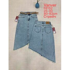 Фотография Юбка женская F8152 blue р.25-30 "Vanver" недорого оптом от прямого поставщика