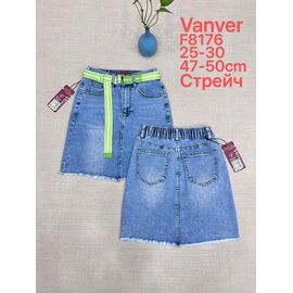 Фотография Юбка женская F8176 blue р.25-30 "Vanver" недорого оптом от прямого поставщика