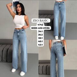 Фотография Джинсы женские 4742 blue р.34-42 "Jeans Style" недорого оптом от прямого поставщика