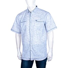 Фотография Рубашка мужская летняя A552 white р.6XL-10XL "Logaster" недорого оптом от прямого поставщика