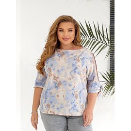 футболка жіноча BT198 l.blue р.46-54 "ZLATA" недорого оптом від прямого постачальника