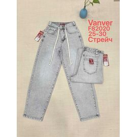 Фотография Джинсы женские F82020 l.grey р.25-30 "Vanver" недорого оптом от прямого поставщика