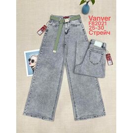 Фотография Джинсы женские F82021 grey р.25-30 "Vanver" недорого оптом от прямого поставщика