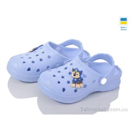 Крокси дитячі літні Літо Крок д блакитний (6 пар р.24-33) "Golden Lion" недорого оптом від прямого постачальника
