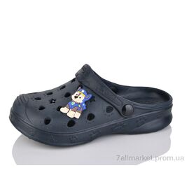 Крокси дитячі літні Літо ML81 т.синій (6 пар р.24-33) "M&L  Alex13" недорого оптом від прямого постачальника