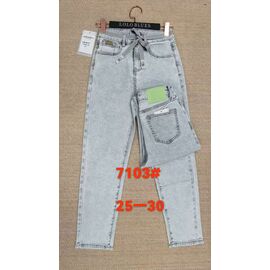 Фотография Джинсы женские 7103 l.grey р.25-30 "Lolo Blues" недорого оптом от прямого поставщика