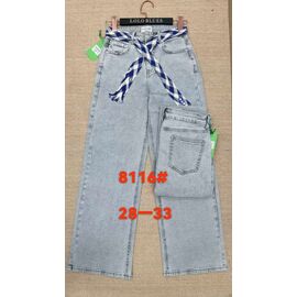 Фотография Джинсы женские 8116 l.grey р.28-33 "Lolo Blues" недорого оптом от прямого поставщика