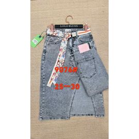 Спідниця жіноча 9076 grey р.25-30 "Lolo Blues" недорого оптом від прямого постачальника