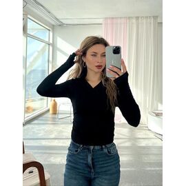 Светр жіночий 5143 black р.42-48 "BONJOUR" недорого оптом від прямого постачальника