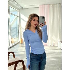 Светр жіночий 5143 l.blue р.42-48 "BONJOUR" недорого оптом від прямого постачальника