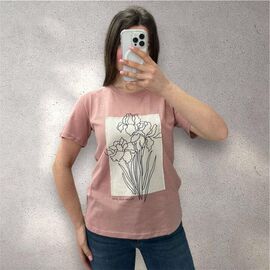 футболка жіноча 25049 powder р.44-48 "G.L.S.A" недорого оптом від прямого постачальника