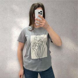 футболка жіноча 25049 grey р.44-48 "G.L.S.A" недорого оптом від прямого постачальника