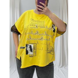 футболка жіноча 25316 yellow р.52-56 "G.L.S.A" недорого оптом від прямого постачальника