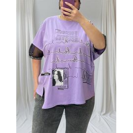 футболка жіноча 25316 lilac р.52-56 "G.L.S.A" недорого оптом від прямого постачальника