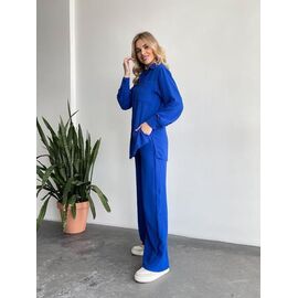 Костюм жіночий 8070 blue р.42-48 "BONJOUR" недорого оптом від прямого постачальника