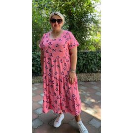 Сукня літня жіноча 1940 pink р.50-56 "ZLATA" недорого оптом від прямого постачальника