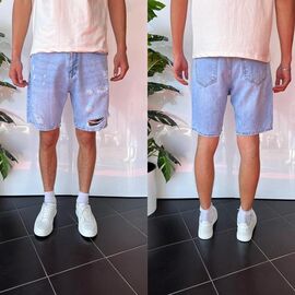 Фотография Шорты мужские 2269 l.blue р.29-36 "i8denim" недорого оптом от прямого поставщика