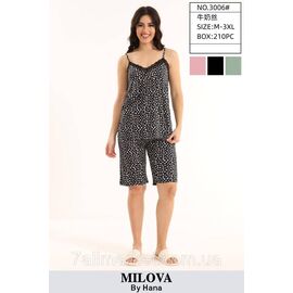 Фотография Пижама женская майка-бриджи р-ры M-3XL "FLOWER" купить недорого от прямого поставщик