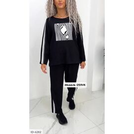 Фотография Костюм женский со штанами большие размеры р.46-48;50-52;54-56;58-60;62-64 "VLADA" купить недорого от прямого поставщика