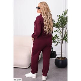 Фотография Женский костюм кофта с брюками на резнике большие размеры р.46-48;50-52;54-56;58-60;62-64 (2цв) "VLADA" купить недорого от прямого поставщика