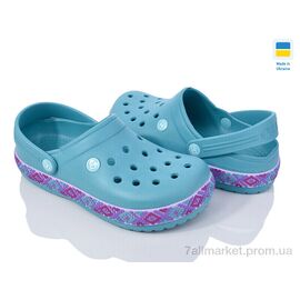 Крокси жіночі літні Літо 422 аква (8 пар р.36-41) "Golden Lion" недорого оптом від прямого постачальника