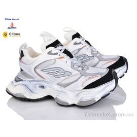 Кросівки жіночі модні Весна/осінь D23881 white-black (5 пар р.36-40) "Clibee-Doremi" недорого оптом від прямого постачальника