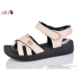 Босоніжки жіночі літні Літо 6908 beige (8 пар р.37-42) "Aba" недорого оптом від прямого постачальника