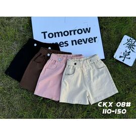 Дитячі шорти на дівчинку CKX08 beige р.110-150 "Farbique" недорого оптом від прямого постачальника