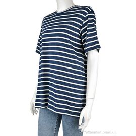 Фотография Футболка женская Лето 4049-10-1 navy (3 шт. р.сетка S-L) "Мир" недорого оптом от прямого поставщика