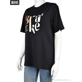 Фотография Футболка женская Лето 4049-02-1 black (3 шт. р.сетка S-L) "BIG" недорого оптом от прямого поставщика