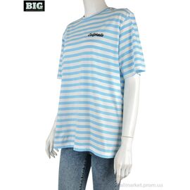 Футболка жіноча Літо 4049-12-2 l.blue (3 шт. р.сіткаS-L) "BIG" недорого оптом від прямого постачальника