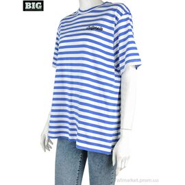 Футболка жіноча Літо 4049-12-3 blue (3 шт. р.сіткаS-L) "BIG" недорого оптом від прямого постачальника