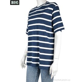 Футболка жіноча Літо 4049-11-1 navy (3 шт. р.сіткаS-L) "BIG" недорого оптом від прямого постачальника