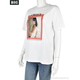 Фотография Футболка женская Лето 4049-05-2 white (3 шт. р.сетка S-L) "BIG" недорого оптом от прямого поставщика