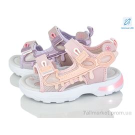 Босоніжки дитячі літні Літо 2630-2D LED mix (12 пар р.26-31) "Kajila" недорого оптом від прямого постачальника