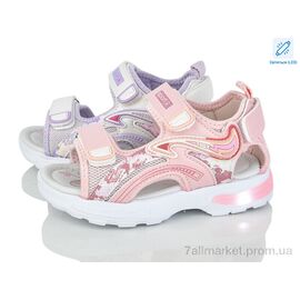 Босоніжки дитячі літні Літо 2630-3D LED mix (12 пар р.26-31) "Kajila" недорого оптом від прямого постачальника